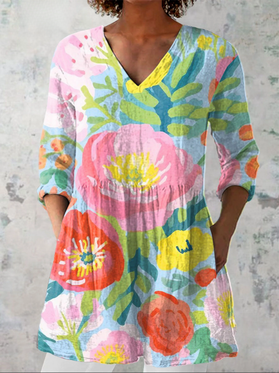 Juliette | Lange V-hals blouse