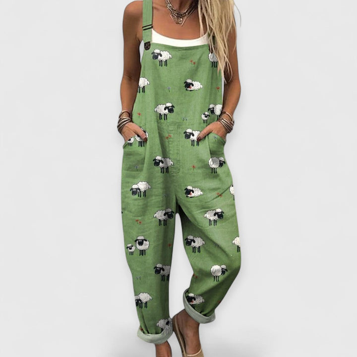Bequeme Bedruckte Latzhose