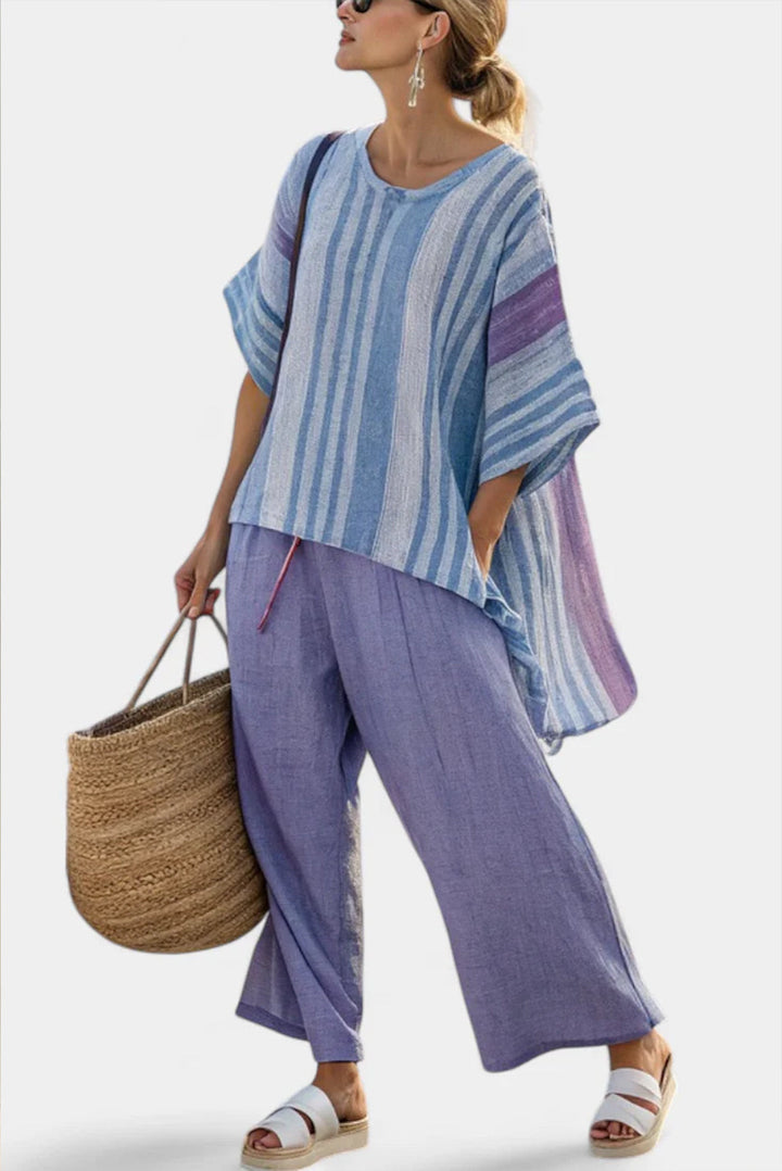 Zellora | Lavendel linnen set