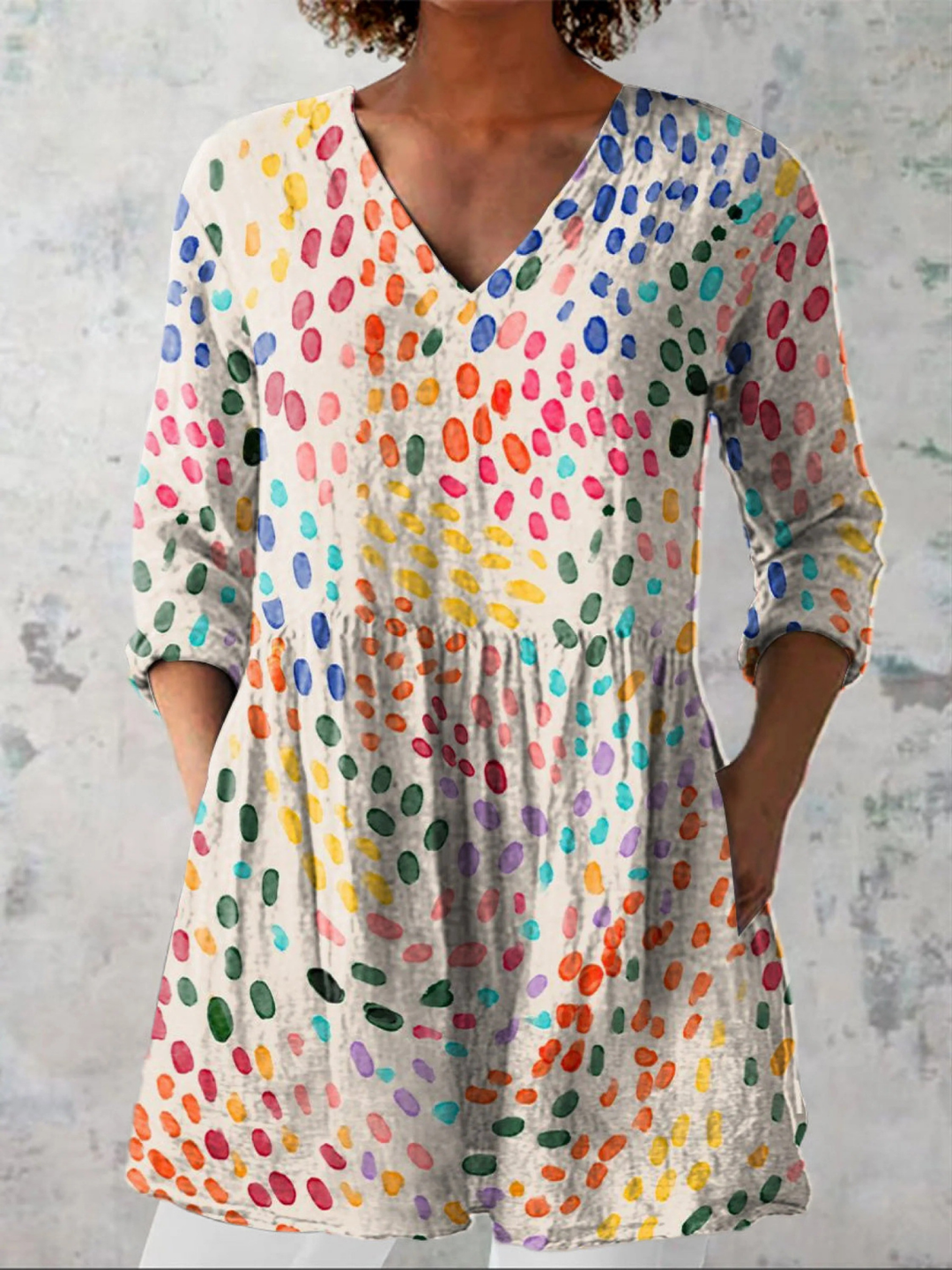 Bernadette | Lange V-hals blouse