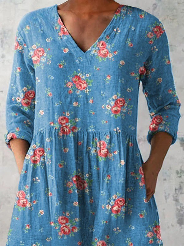 Mabel | Lange V-hals blouse