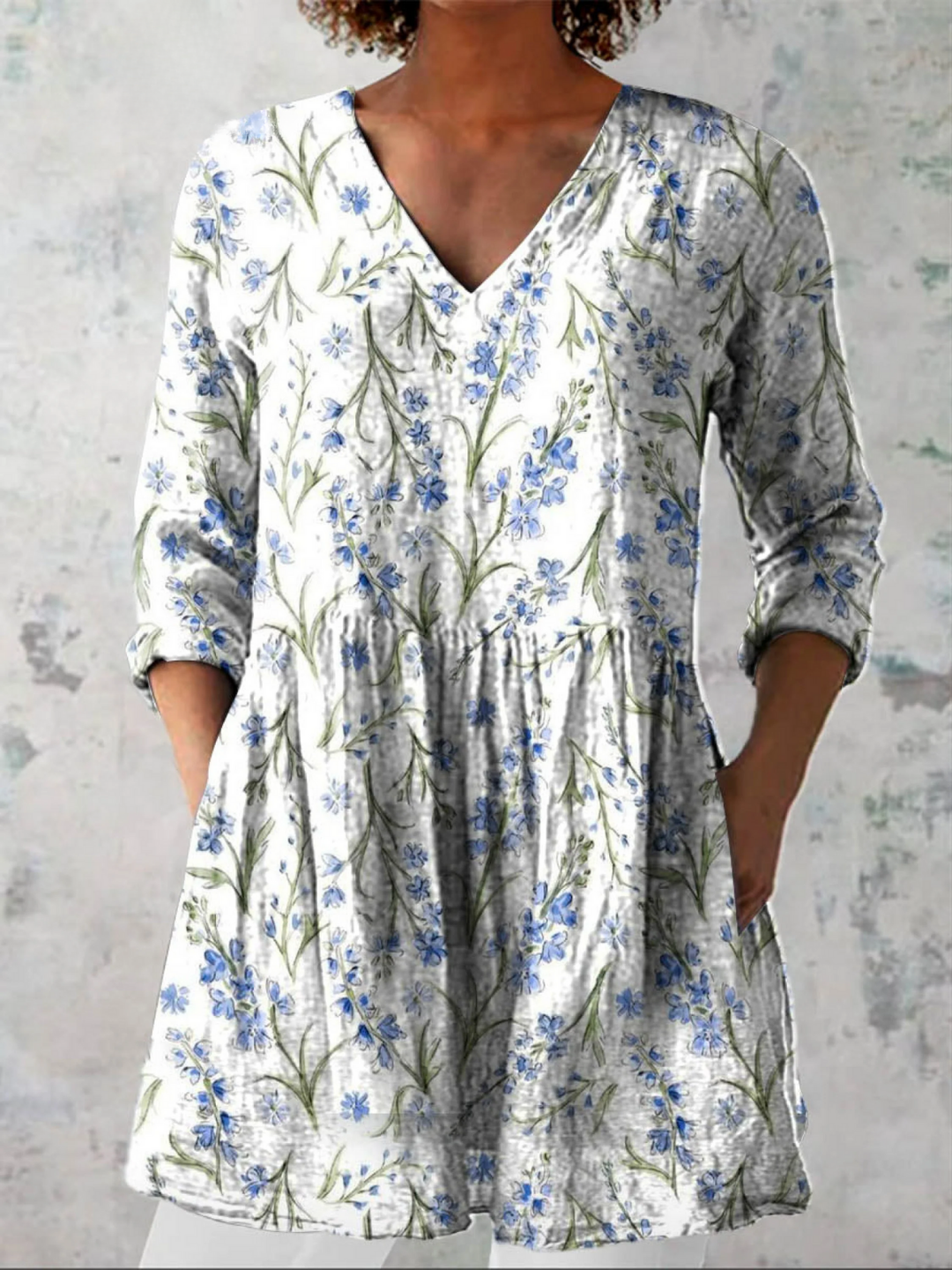 Kara | Lange V-hals blouse