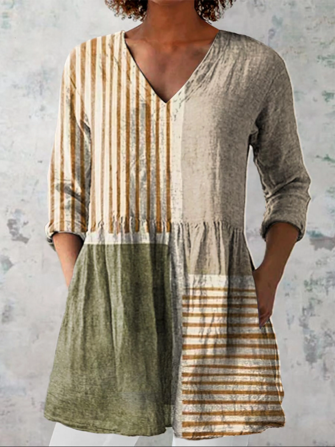 Halley | Lange V-hals blouse