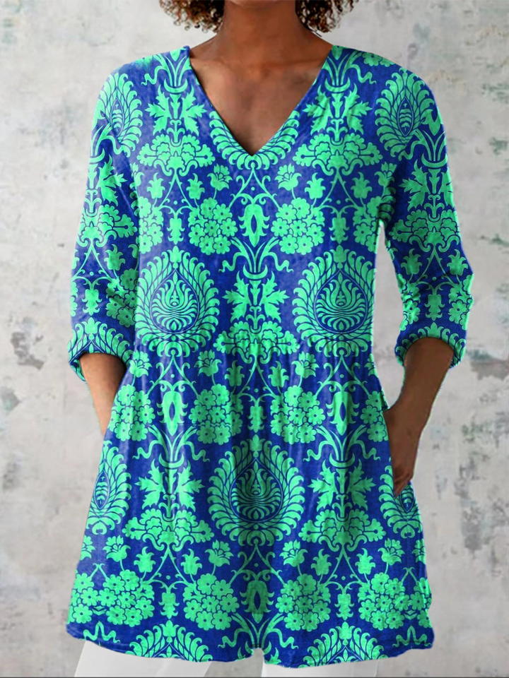 Beatrix | Lange V-hals blouse