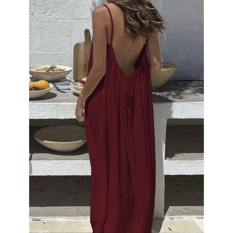 Ärmelloses Cami-Lounge-Maxikleid für Damen,