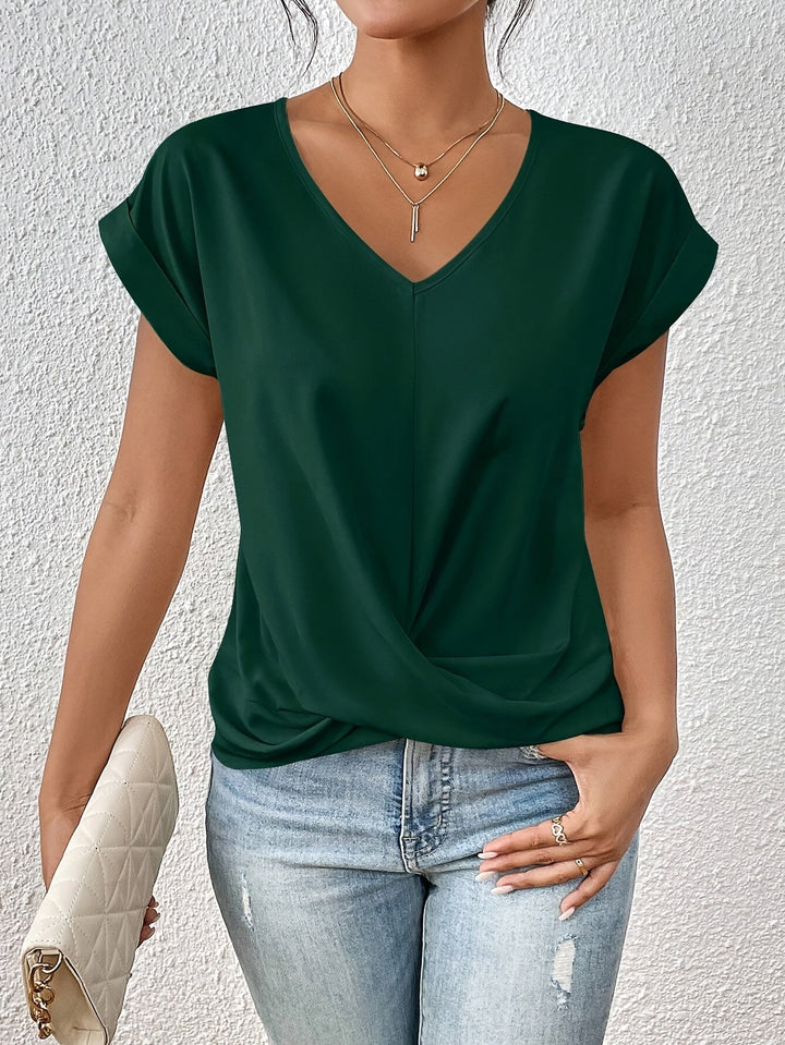 Van Delft Mode® | Comfortabel T-shirt met elegante halslijn (TIJDELIJK 1+1 GRATIS!)