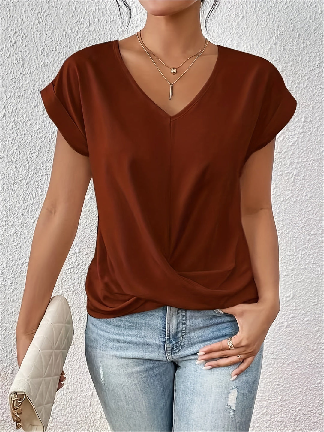Van Delft Mode® | Comfortabel T-shirt met elegante halslijn (TIJDELIJK 1+1 GRATIS!)