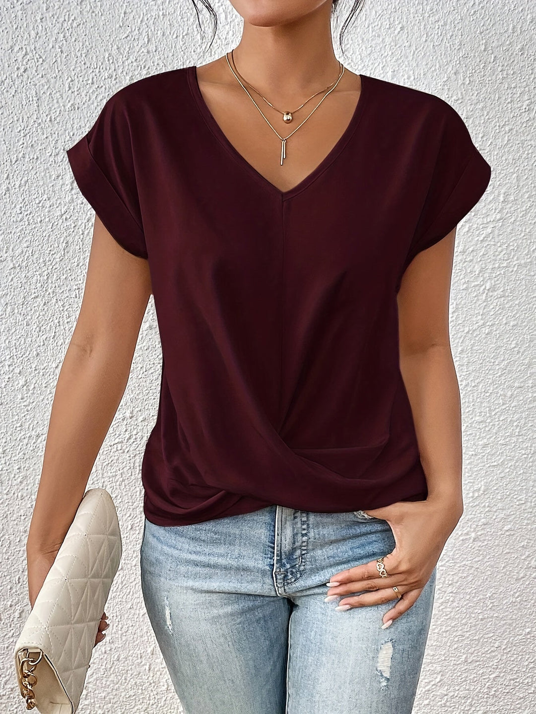 Van Delft Mode® | Comfortabel T-shirt met elegante halslijn (TIJDELIJK 1+1 GRATIS!)