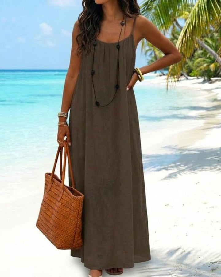 Ärmelloses Cami-Lounge-Maxikleid für Damen,