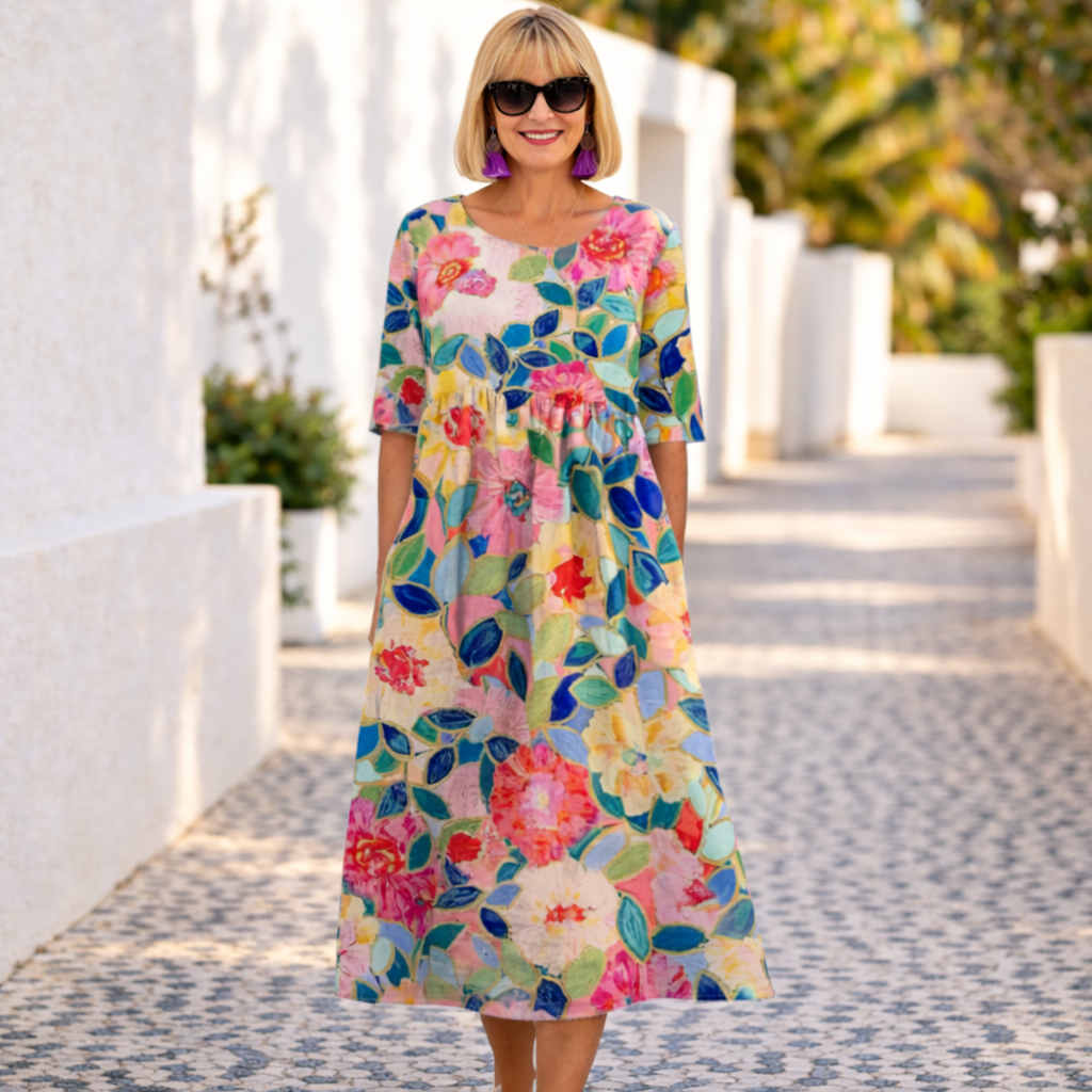 Susan | Florales Kleid mit Sommer-Vibe