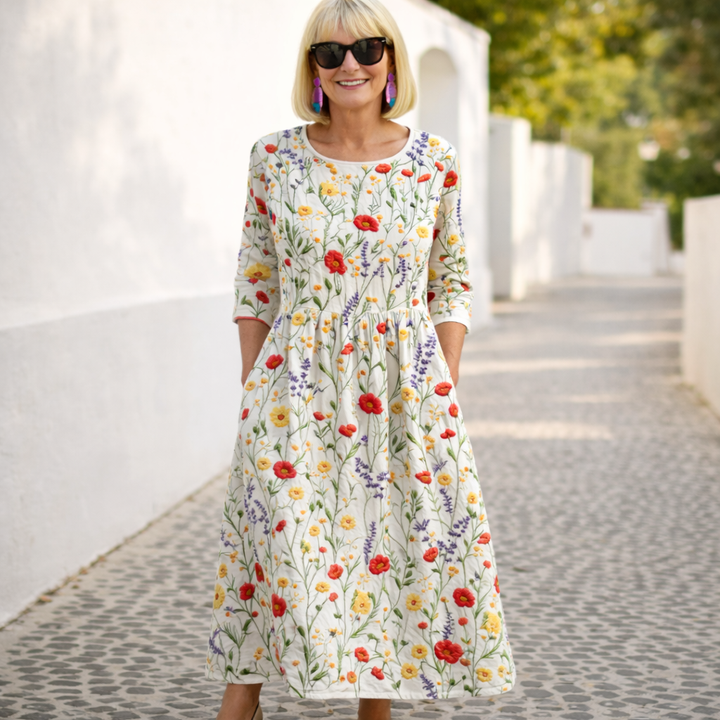 Nelly | Maxikleid - Blumenmuster