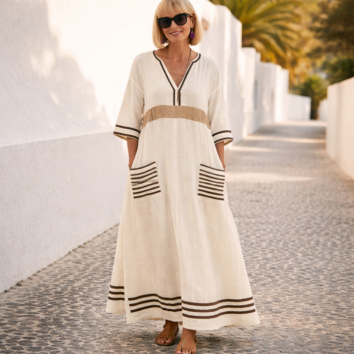 Susan | Figurbetontes Maxi-Sommerkleid