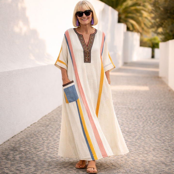 Susan | Figurbetontes Maxi-Sommerkleid
