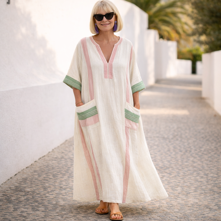 Susan | Figurbetontes Maxi-Sommerkleid