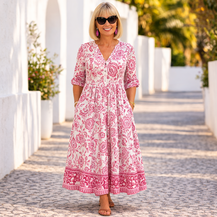 Elly | Elegantes Blumenkleid mit einem luftigen Flair