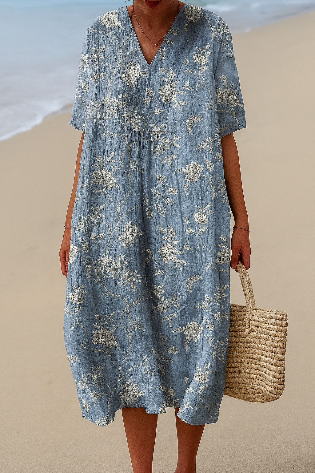 Jacqueline - Baumwollkleid Inspiriert von Künstlern