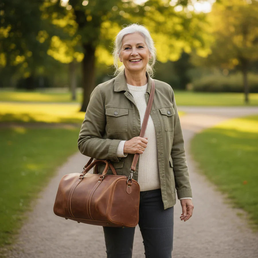 LIVIA™ | Luxe Leather Travel Bag