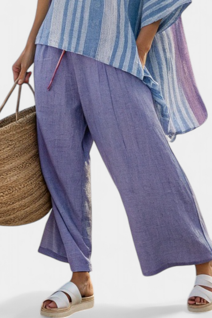 Zellora | Lavendel linnen set