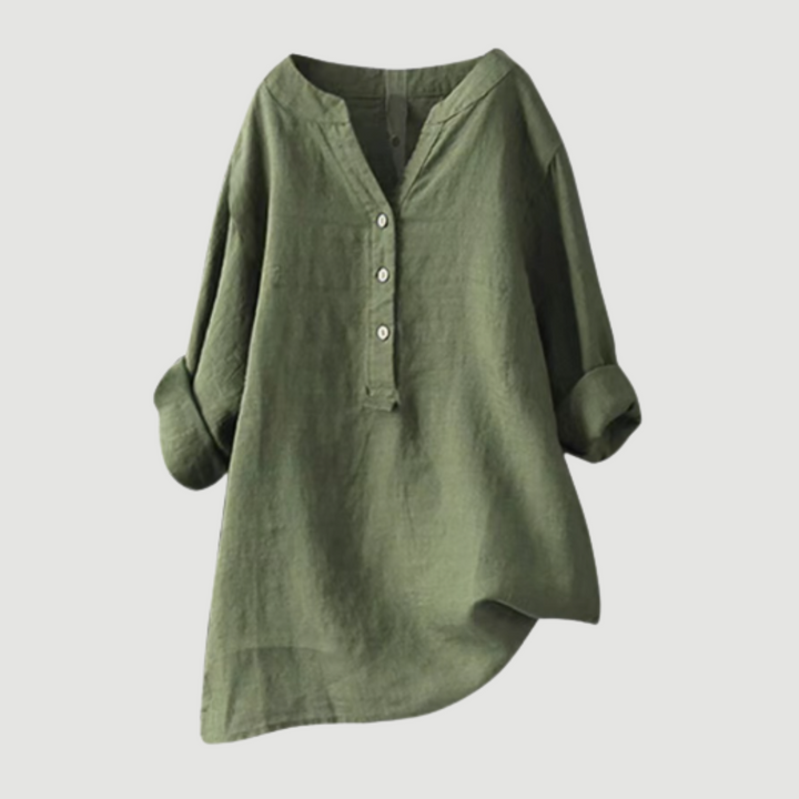 Van Delft Mode® | Luchtige en comfortabele blouse met knoopsluiting (TIJDELIJK 1+1 GRATIS!)