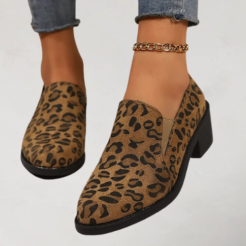 Luvina | Leopard Elegante Mokassins