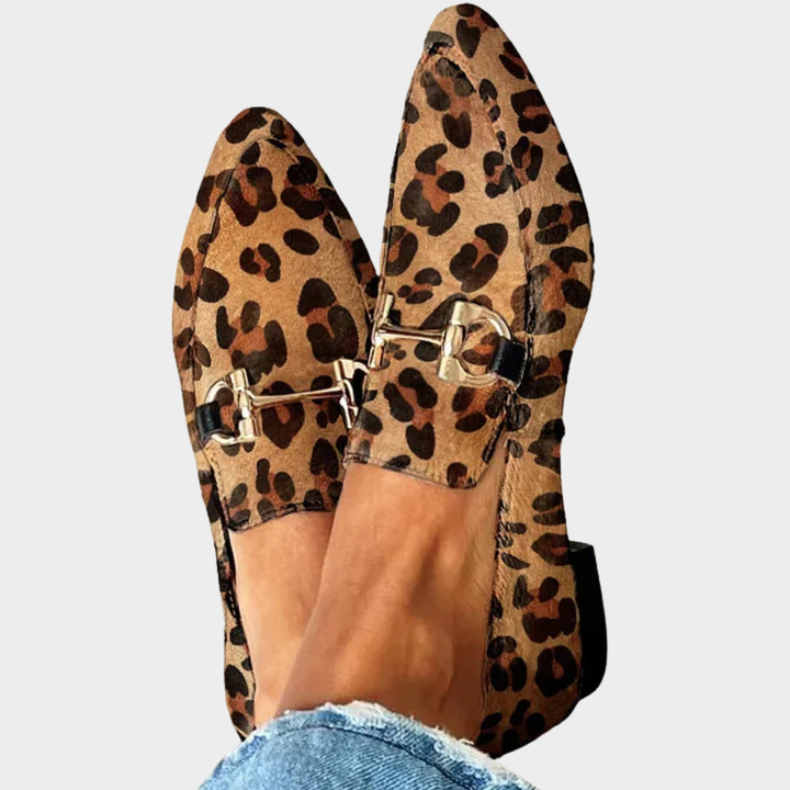 Liorena | Leoparden Elegante Mokassins