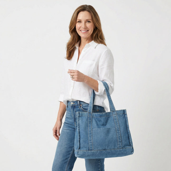 American Denim Cotton Tote