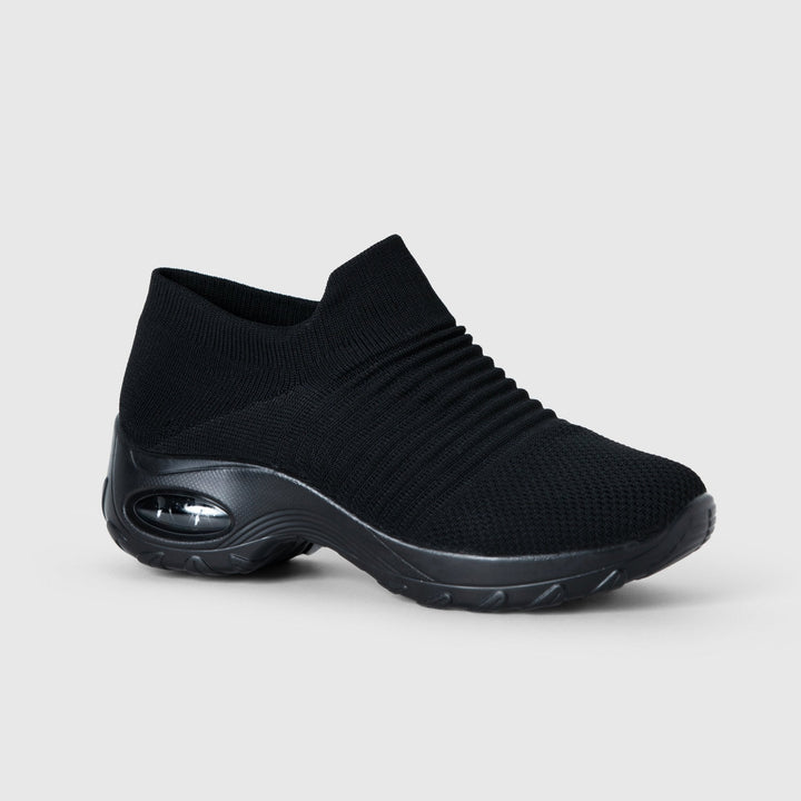 Ademende Vetervrije Stretch Schoenen – Zwart
