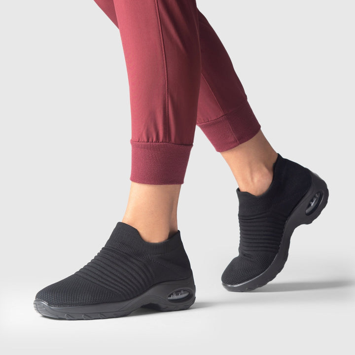 Ademende Vetervrije Stretch Schoenen – Zwart
