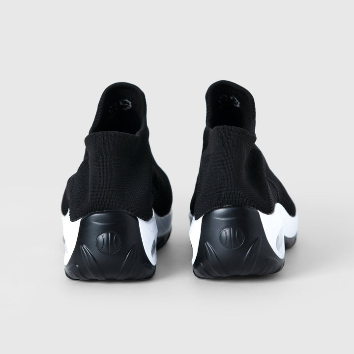 Ademende Vetervrije Stretch Schoenen – Zwart Wit