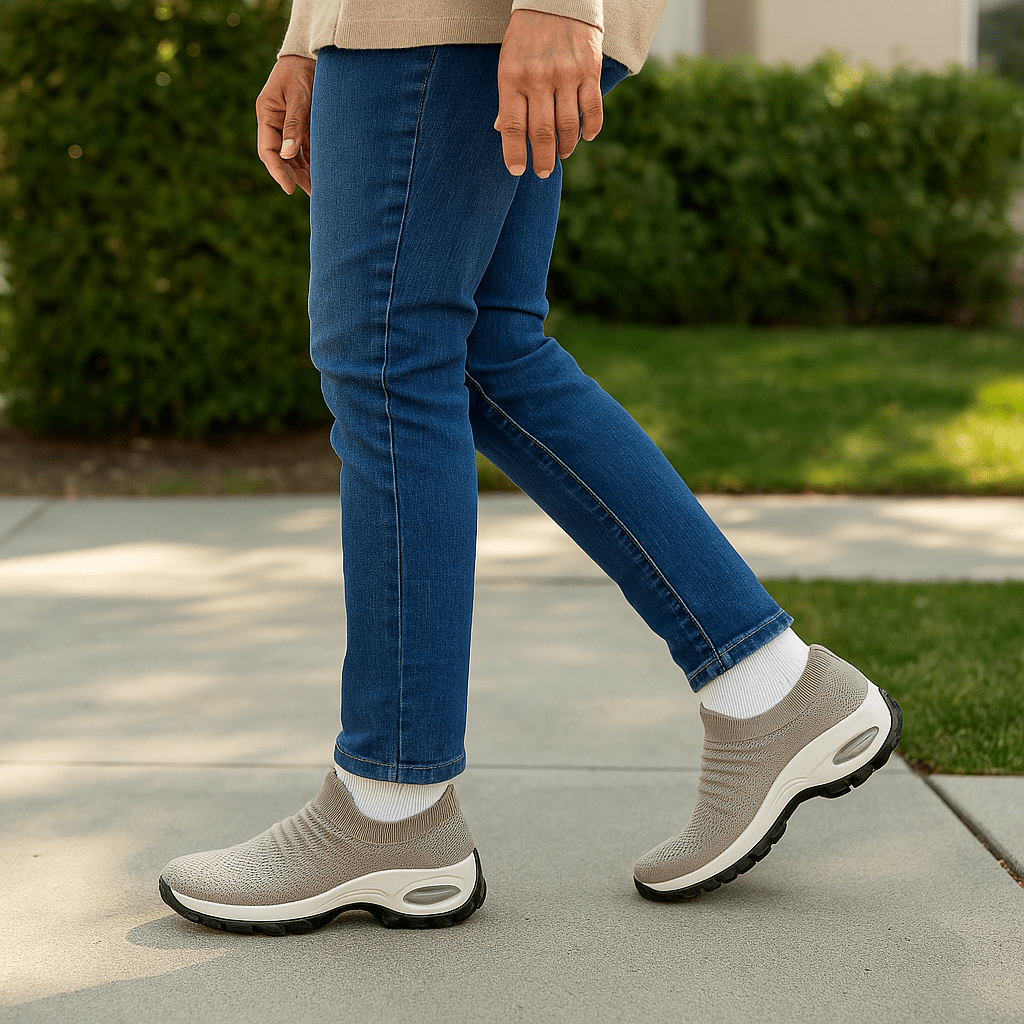 Ademende Vetervrije Stretch Schoenen – Khaki