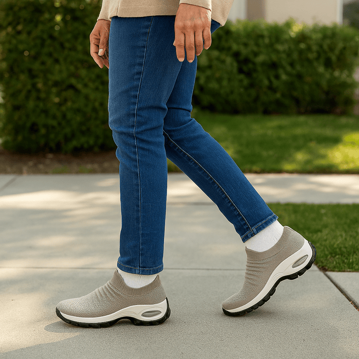 Ademende Vetervrije Stretch Schoenen – Khaki