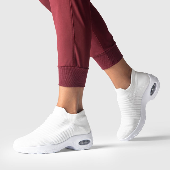 Ademende Vetervrije Stretch Schoenen – Wit