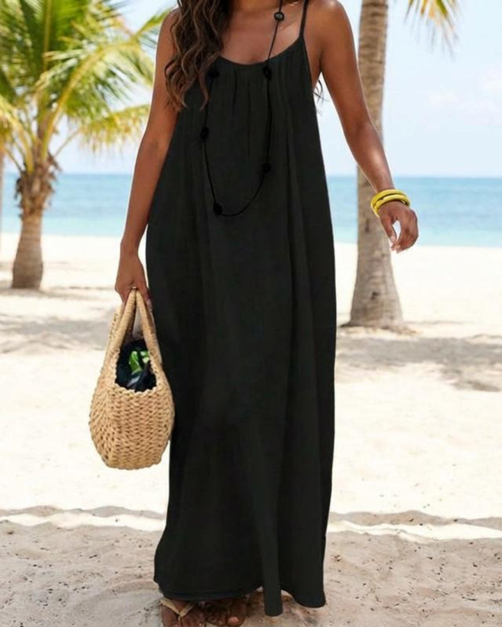 Ärmelloses Cami-Lounge-Maxikleid für Damen,