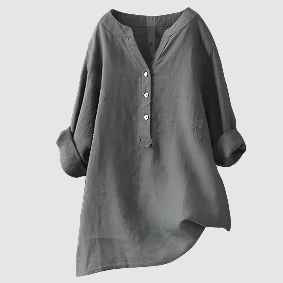 Van Delft Mode® | Luchtige en comfortabele blouse met knoopsluiting (TIJDELIJK 1+1 GRATIS!)