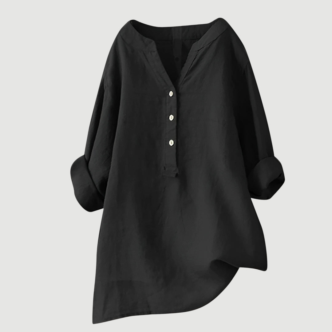 Van Delft Mode® | Luchtige en comfortabele blouse met knoopsluiting (TIJDELIJK 1+1 GRATIS!)