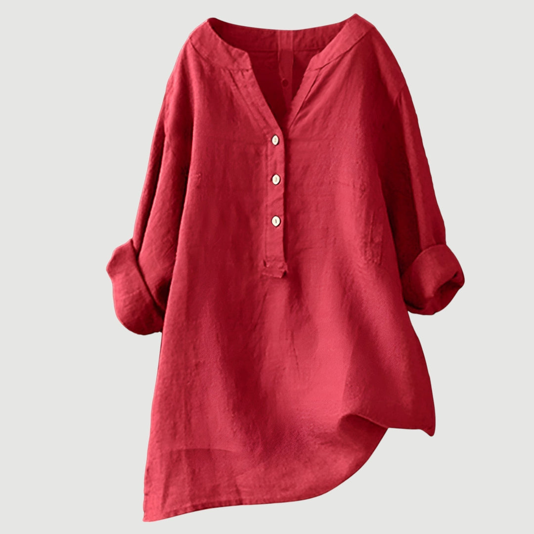 Van Delft Mode® | Luchtige en comfortabele blouse met knoopsluiting (TIJDELIJK 1+1 GRATIS!)