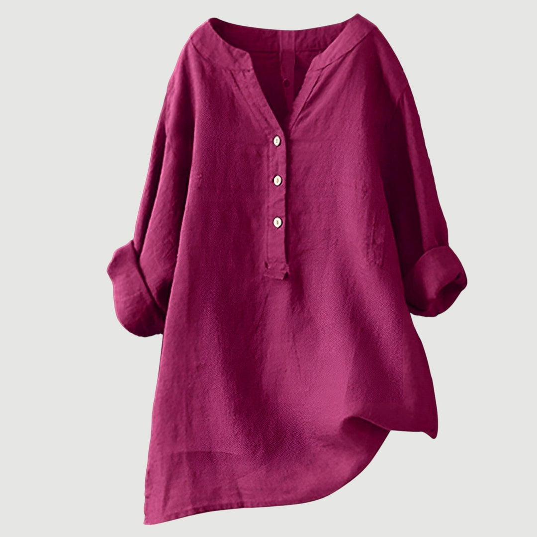 Van Delft Mode® | Luchtige en comfortabele blouse met knoopsluiting (TIJDELIJK 1+1 GRATIS!)