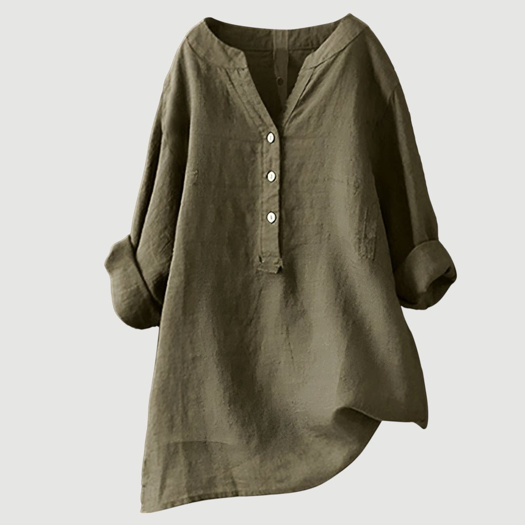 Van Delft Mode® | Luchtige en comfortabele blouse met knoopsluiting (TIJDELIJK 1+1 GRATIS!)