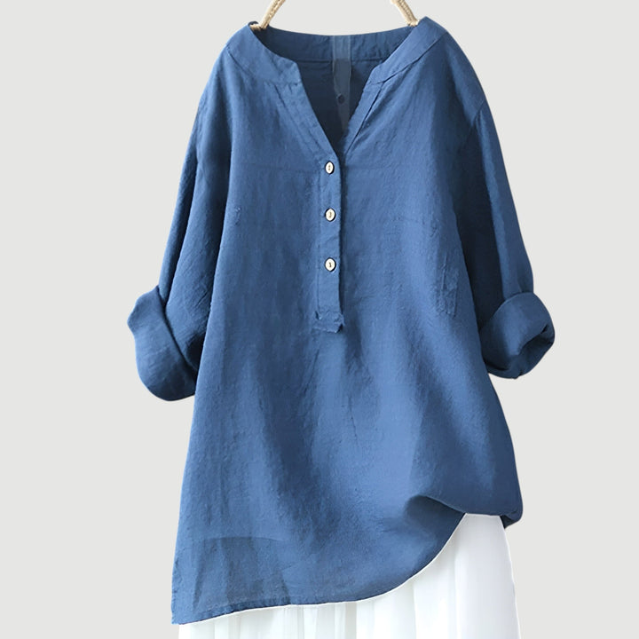 Van Delft Mode® | Luchtige en comfortabele blouse met knoopsluiting (TIJDELIJK 1+1 GRATIS!)