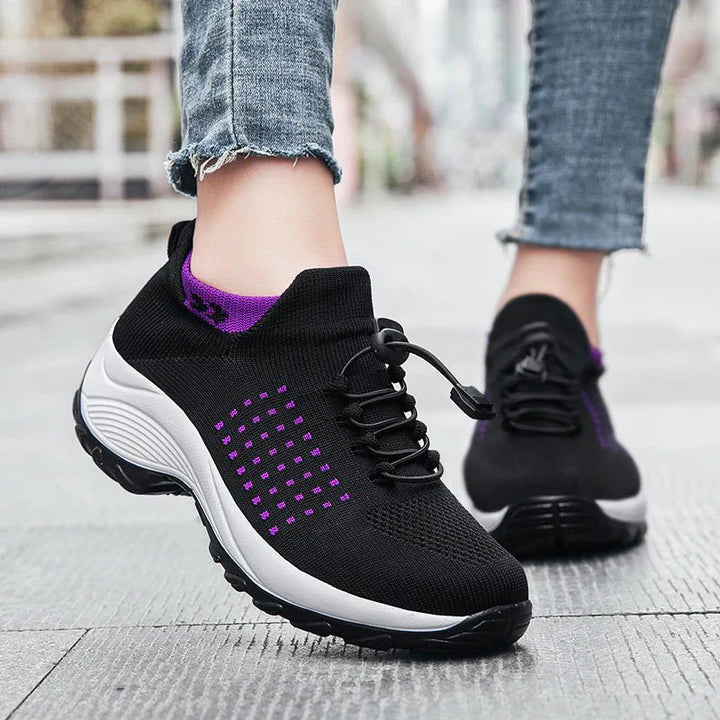 Chaussures Ortho Stretch Comfort - Noir et violet