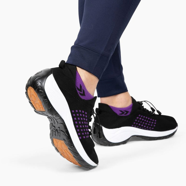Chaussures Ortho Stretch Comfort - Noir et violet