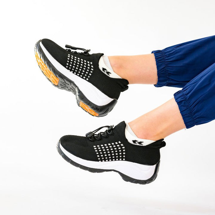Ortho Stretch Comfort Schoenen - Zwart Wit
