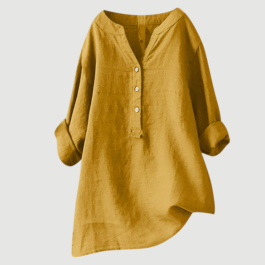 Van Delft Mode® | Luchtige en comfortabele blouse met knoopsluiting (TIJDELIJK 1+1 GRATIS!)