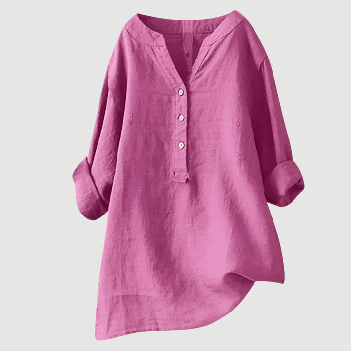 Van Delft Mode® | Luchtige en comfortabele blouse met knoopsluiting (TIJDELIJK 1+1 GRATIS!)